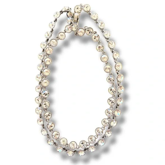 Givenchy Vintage Crystal Necklace - 36” - Picture 2 of 4
